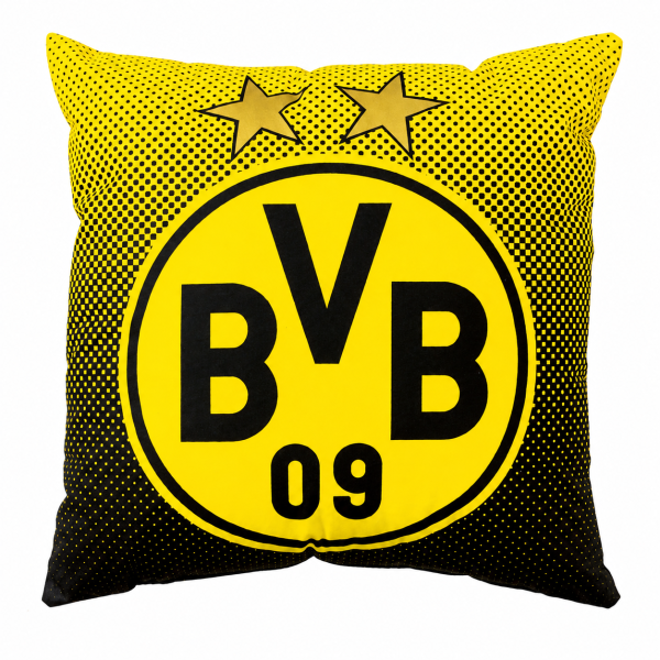 Borussia Dortmund BVB Kissen mit Logo 40x40 cm